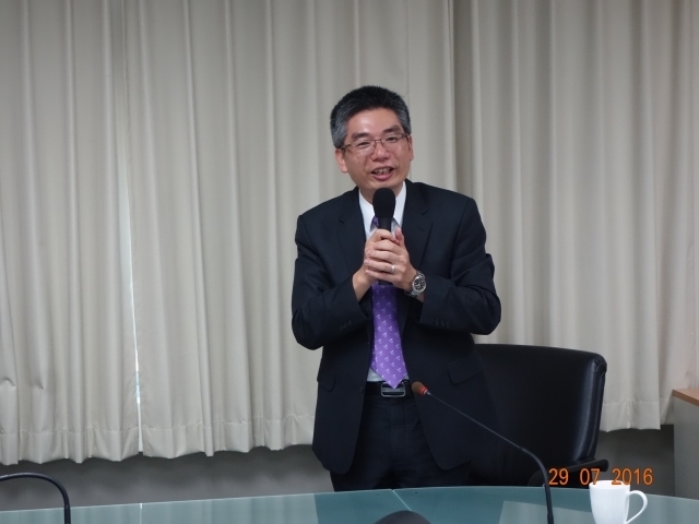 2016/07/29, Acceptance Speech, from Prof. Chih-Huang, the Newly Appointed Dean