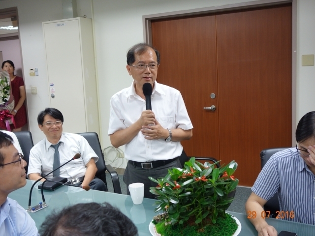 2016/07/29, Congratulations from Prof. Chen Sinn-Wen, the Vice President of National Tsing Hua University