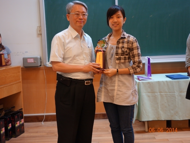 Chairman of Department of Industrial Engineering & Engineering Management, Ze-Meng Lin and student